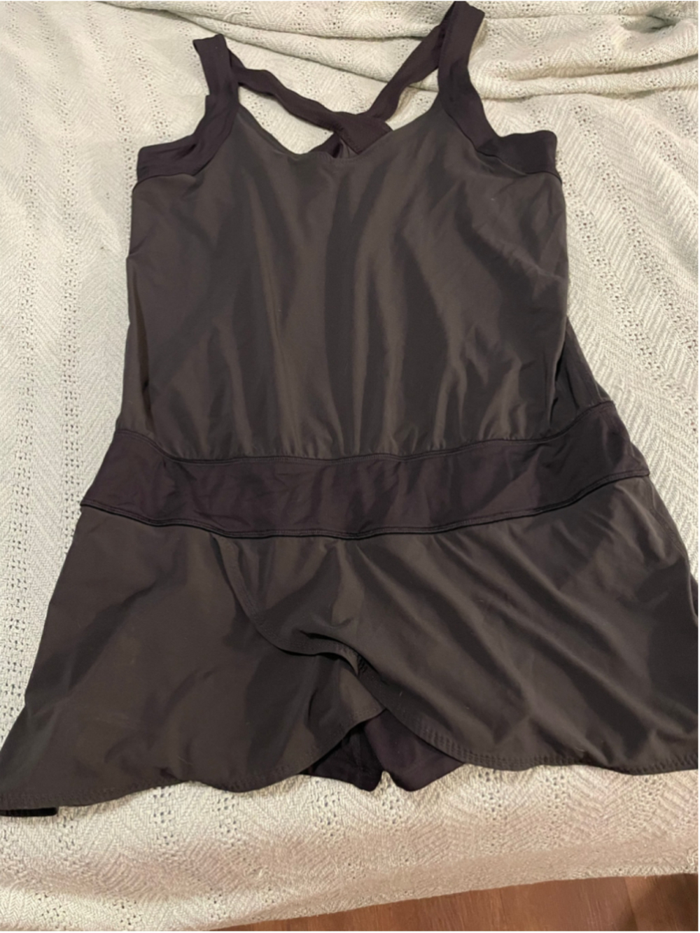 Lululemon Black Athletic Romper athleisure